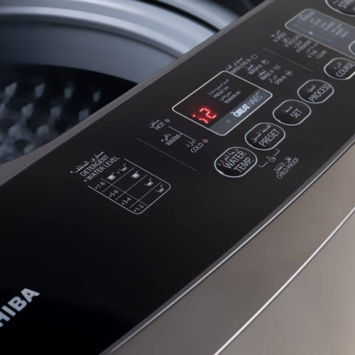 Toshiba Top Load Automatic Washing Machine, 13 KG, Inverter Motor, غسالة ملابس اوتوماتيك توشيبا، تحميل علوي، 13 كجم، موتور انفرتر Toshiba Top Load Automatic Washing Machine, 13 KG, Inverter Motor, غسالة ملابس اوتوماتيك توشيبا، تحميل علوي، 13 كجم، موتور انفرتر